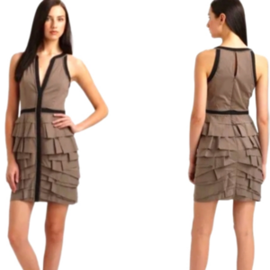 BCBG MAXAZRIA Aaron Grey Dusk Dress Size 6